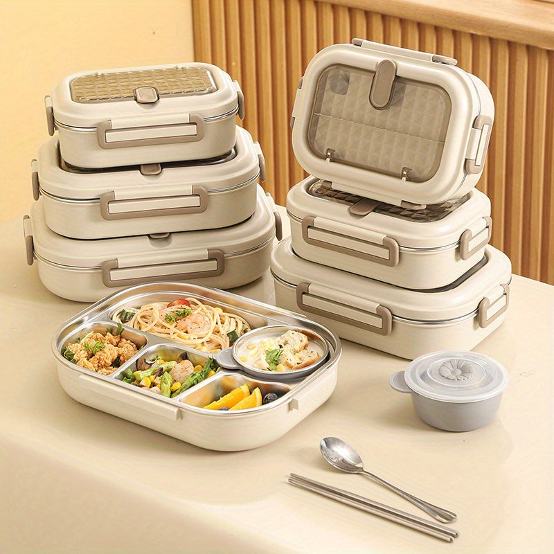 304 Stainless Steel Insulated Lunch Box for Christmas And New Year - Microwave-Safe Bento Box Ideal for Women And Students, Newly Released Portable Lunch Container for Work Or School, Perfect Gift for The Holidays