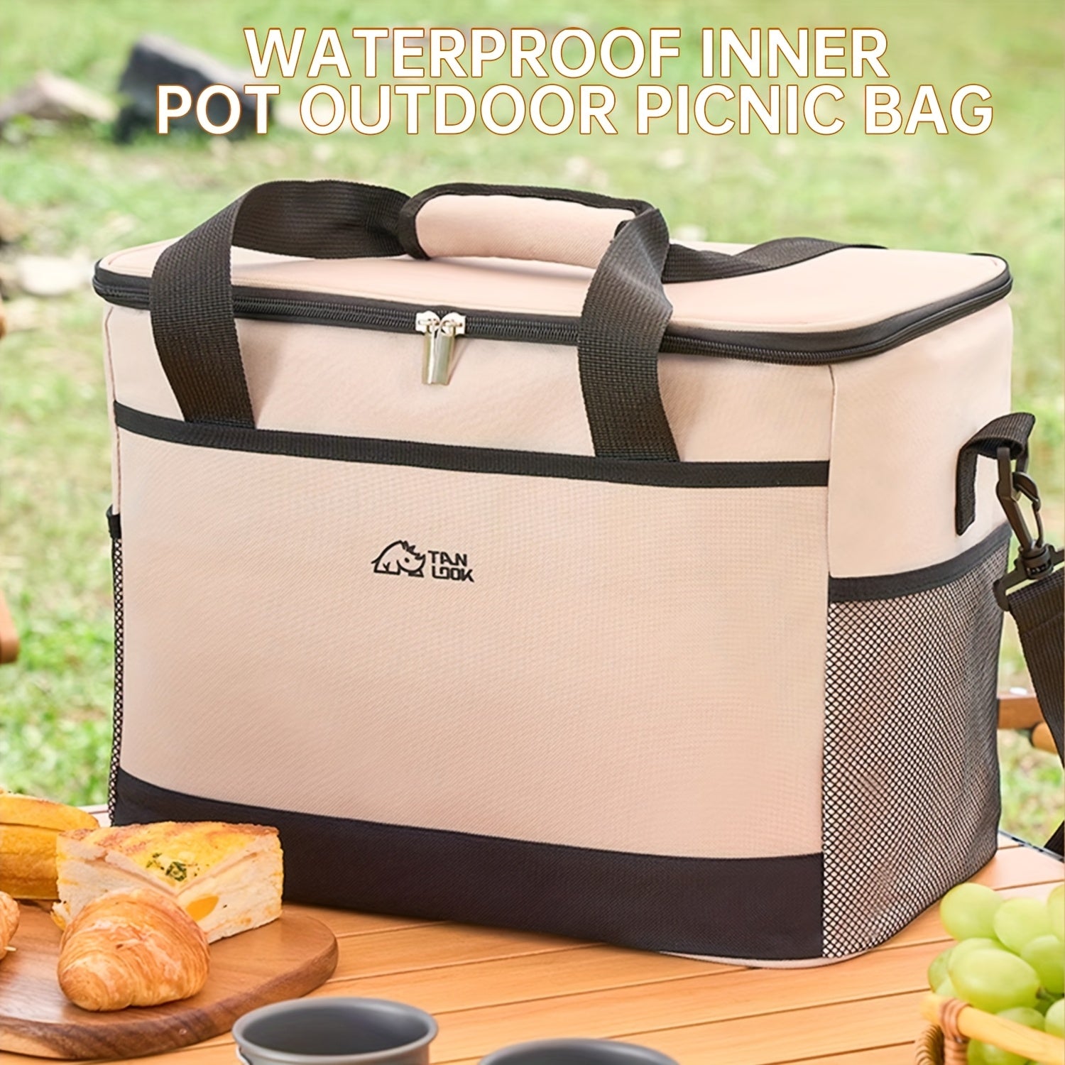 Insulated Bag, Cooler Box, Outdoor Insulated Cooler, Car Refrigerator Bag, Portable Insulated Bag, Large-Capacity Cooler Bag