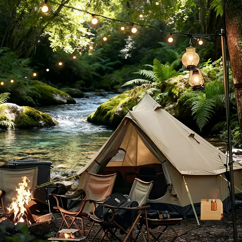 Portable Thermally Insulated Cooler Box with Flip-Top Lid - Heavy-Duty Plastic Cooler, Reusable Thermal Preservation Case for Camping, Picnic, Outdoor, for & Emergency Power Outages - Multi-Use Cooling Container for Fridge &