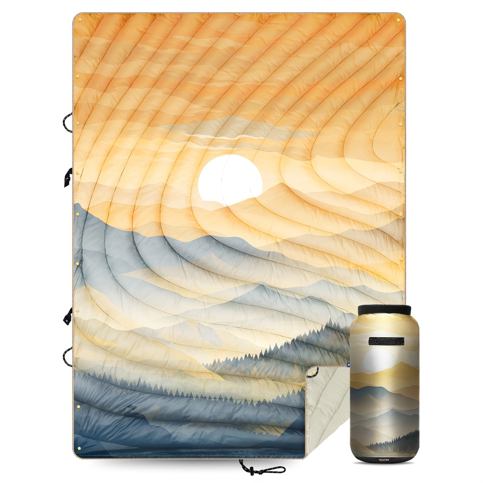 Hotkoko Outdoor Sleeping Bag Blanket, E Cape, Picnic Mat. Wind, Water, Stain And Splash, Anti-animal Hair, Lightweight Portable, Fluffy Camping Super Warm Hammock Top Blanket, Suitable For Travel Picnic Beach Party Cold Weather Use.