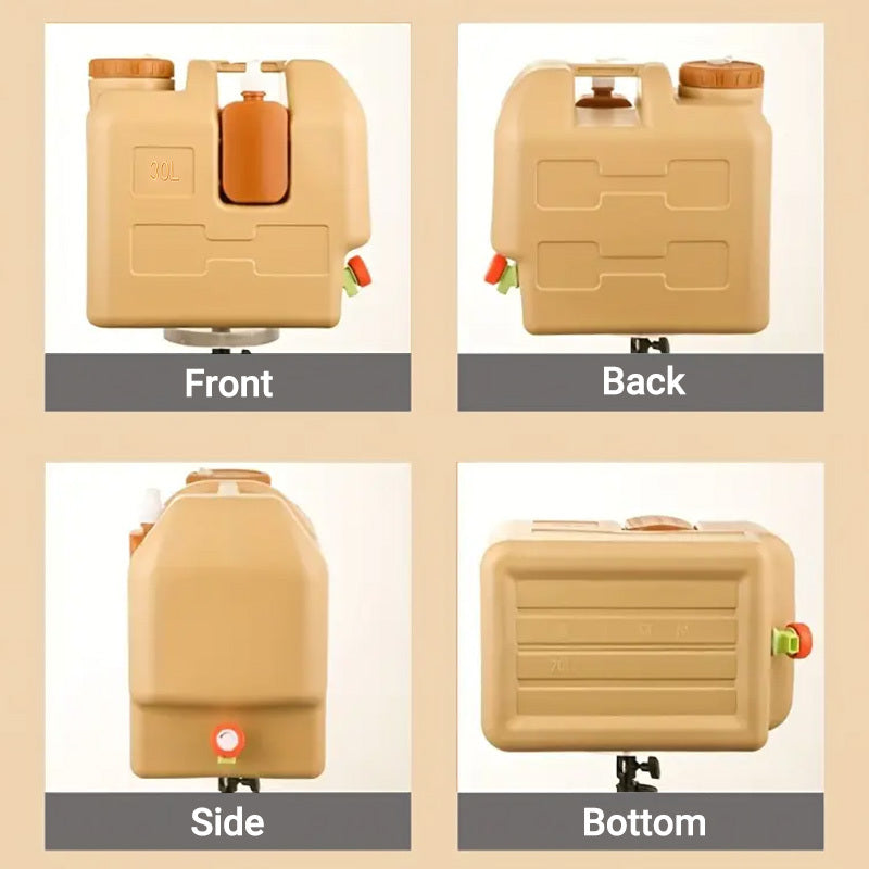 Portable Thermally Insulated Cooler Box with Flip-Top Lid - Heavy-Duty Plastic Cooler, Reusable Thermal Preservation Case for Camping, Picnic, Outdoor, for & Emergency Power Outages - Multi-Use Cooling Container for Fridge &