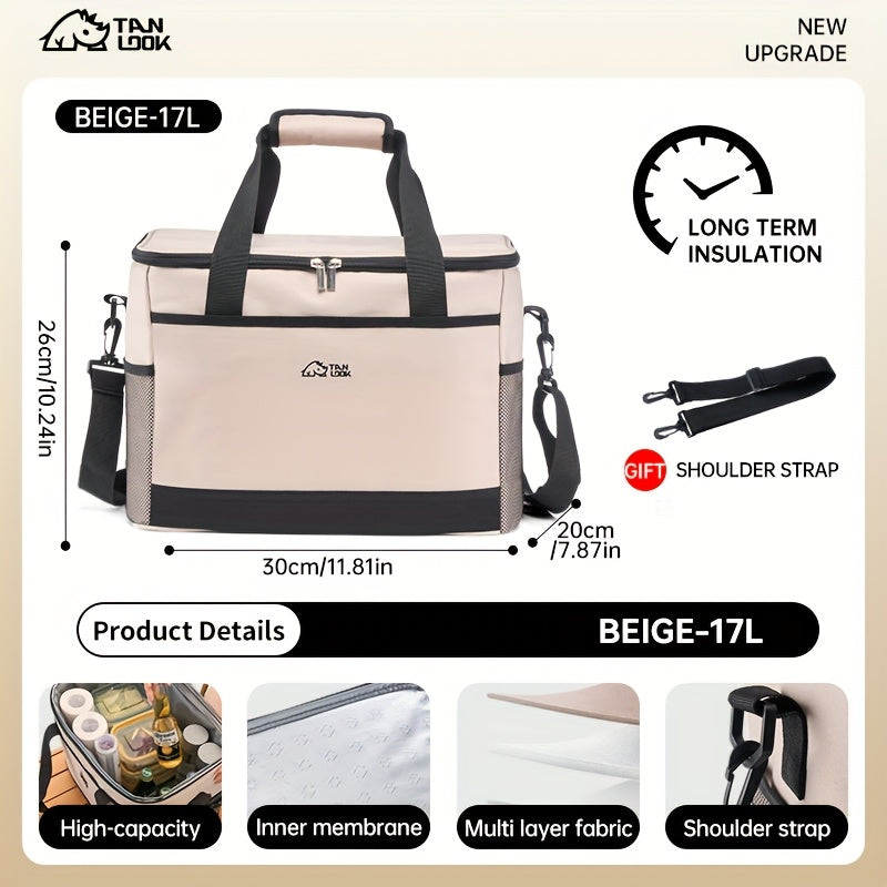 Insulated Bag, Cooler Box, Outdoor Insulated Cooler, Car Refrigerator Bag, Portable Insulated Bag, Large-Capacity Cooler Bag