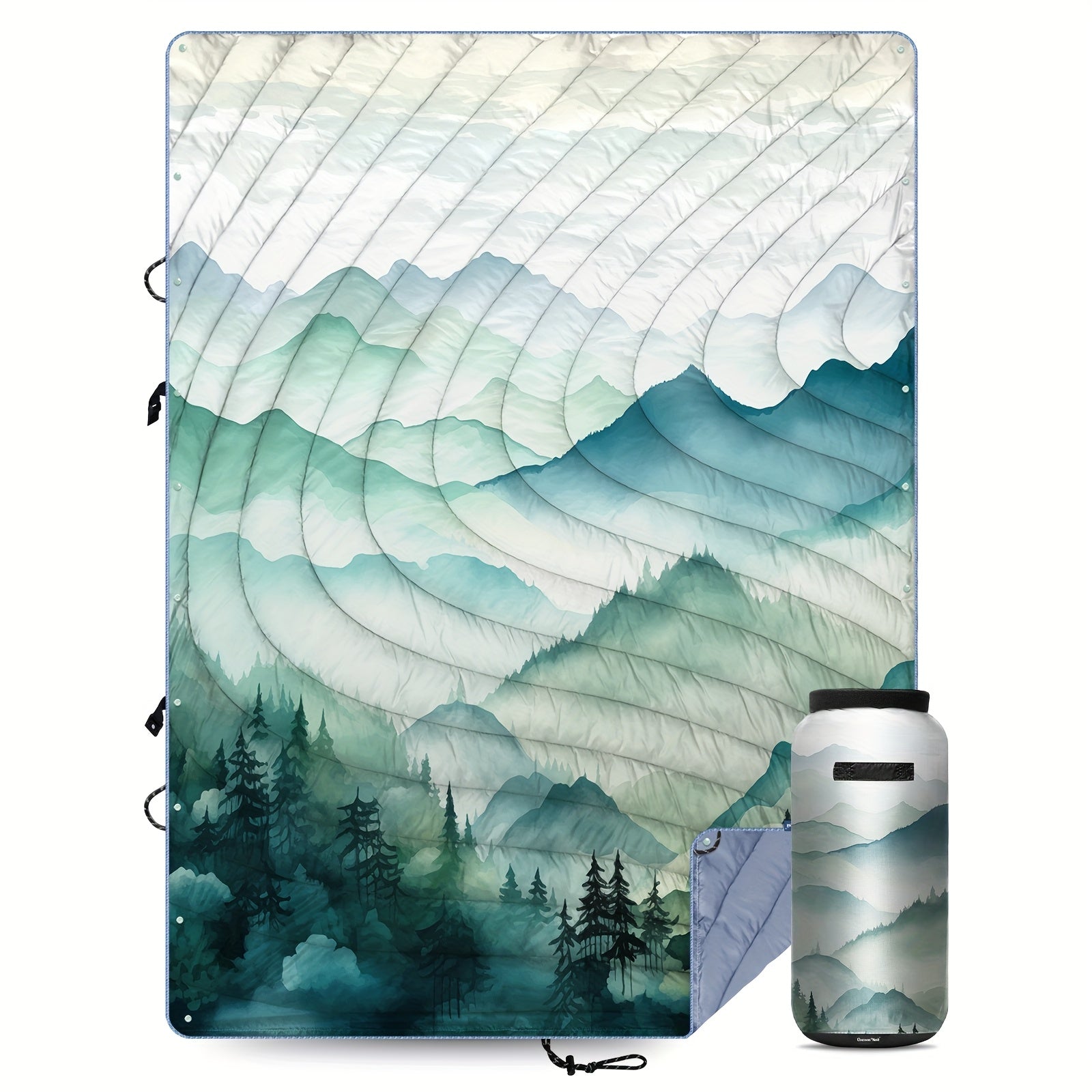 Hotkoko Outdoor Sleeping Bag Blanket, E Cape, Picnic Mat. Wind, Water, Stain And Splash, Anti-animal Hair, Lightweight Portable, Fluffy Camping Super Warm Hammock Top Blanket, Suitable For Travel Picnic Beach Party Cold Weather Use.