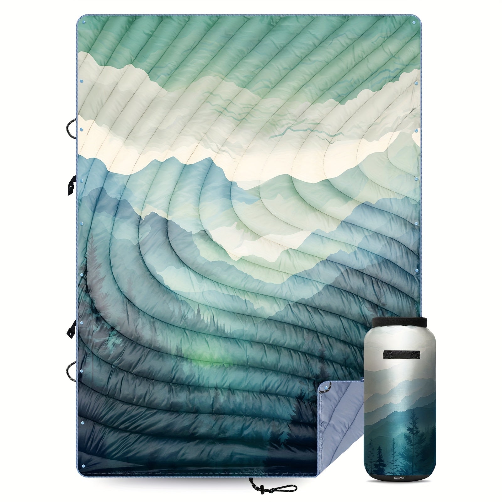 Hotkoko Outdoor Sleeping Bag Blanket, E Cape, Picnic Mat. Wind, Water, Stain And Splash, Anti-animal Hair, Lightweight Portable, Fluffy Camping Super Warm Hammock Top Blanket, Suitable For Travel Picnic Beach Party Cold Weather Use.