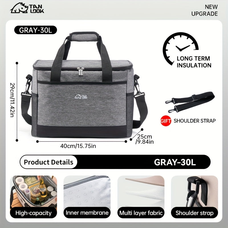 Insulated Bag, Cooler Box, Outdoor Insulated Cooler, Car Refrigerator Bag, Portable Insulated Bag, Large-Capacity Cooler Bag