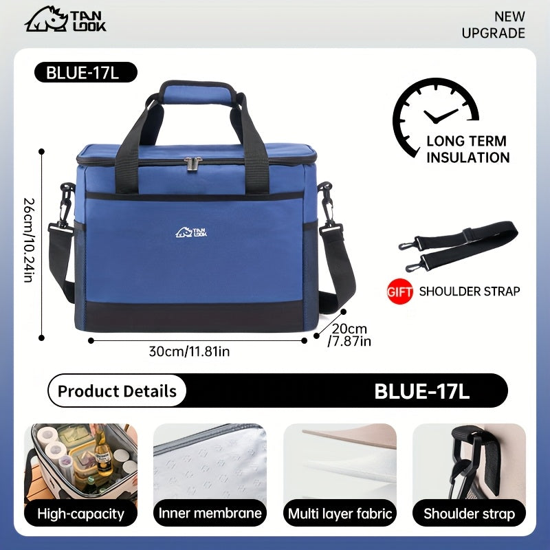 Insulated Bag, Cooler Box, Outdoor Insulated Cooler, Car Refrigerator Bag, Portable Insulated Bag, Large-Capacity Cooler Bag