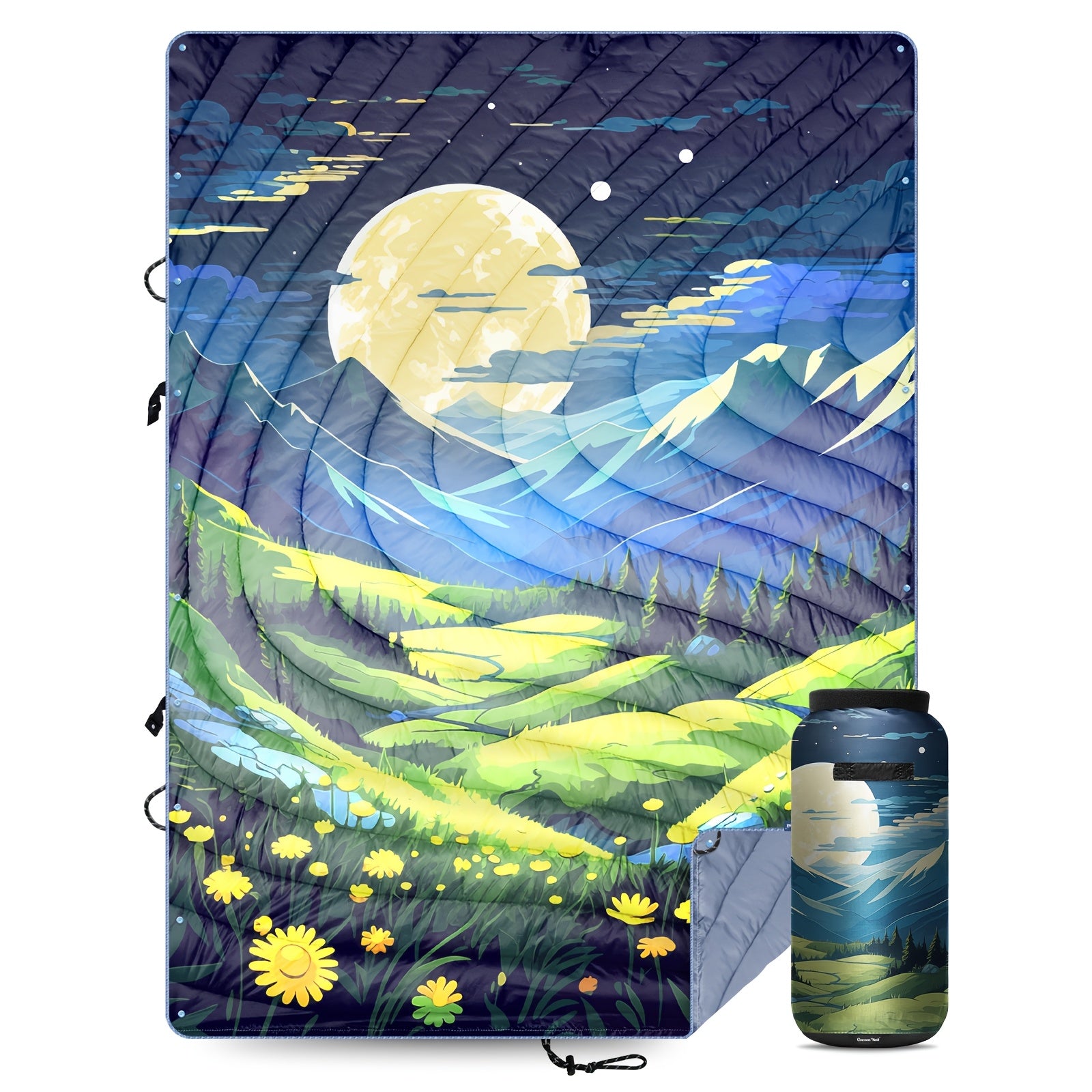 Hotkoko Outdoor Sleeping Bag Blanket, E Cape, Picnic Mat. Wind, Water, Stain And Splash, Anti-animal Hair, Lightweight Portable, Fluffy Camping Super Warm Hammock Top Blanket, Suitable For Travel Picnic Beach Party Cold Weather Use.