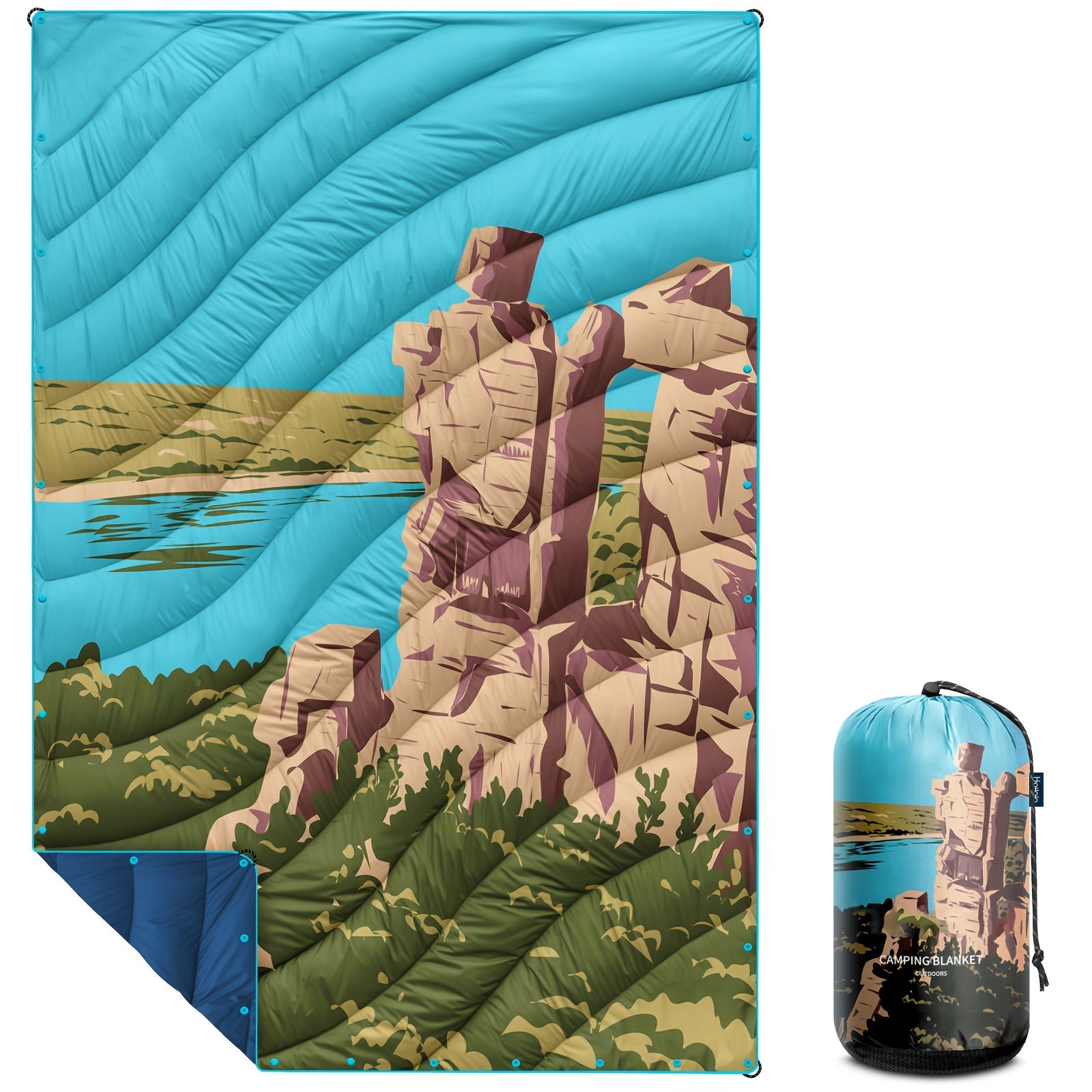 Hotkoko Outdoor Sleeping Bag Blanket, E Cape, Picnic Mat. Wind, Water, Stain And Splash, Anti-animal Hair, Lightweight Portable, Fluffy Camping Super Warm Hammock Top Blanket, Suitable For Travel Picnic Beach Party Cold Weather Use.