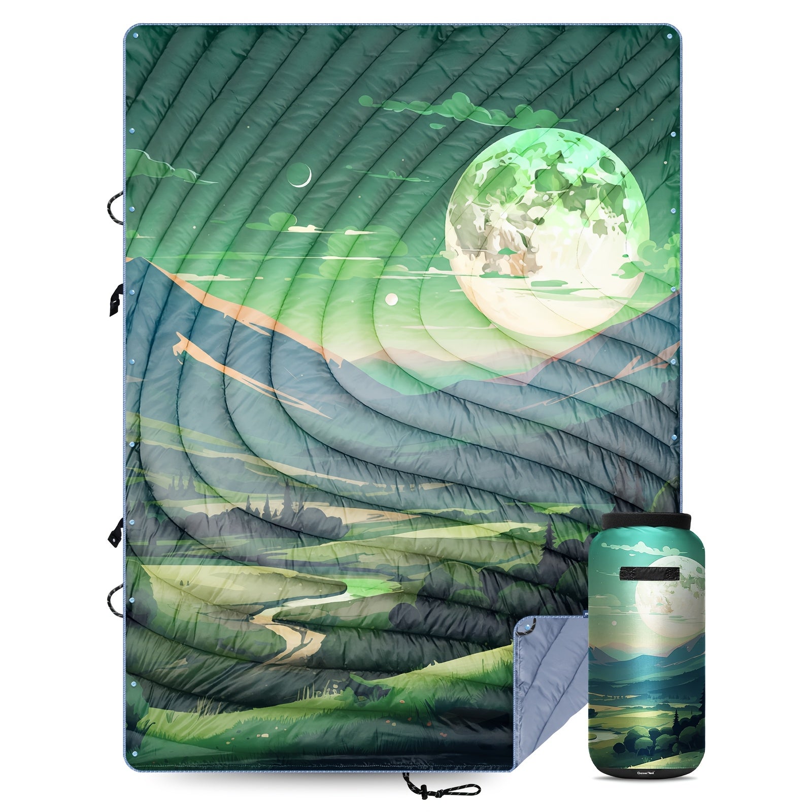 Hotkoko Outdoor Sleeping Bag Blanket, E Cape, Picnic Mat. Wind, Water, Stain And Splash, Anti-animal Hair, Lightweight Portable, Fluffy Camping Super Warm Hammock Top Blanket, Suitable For Travel Picnic Beach Party Cold Weather Use.