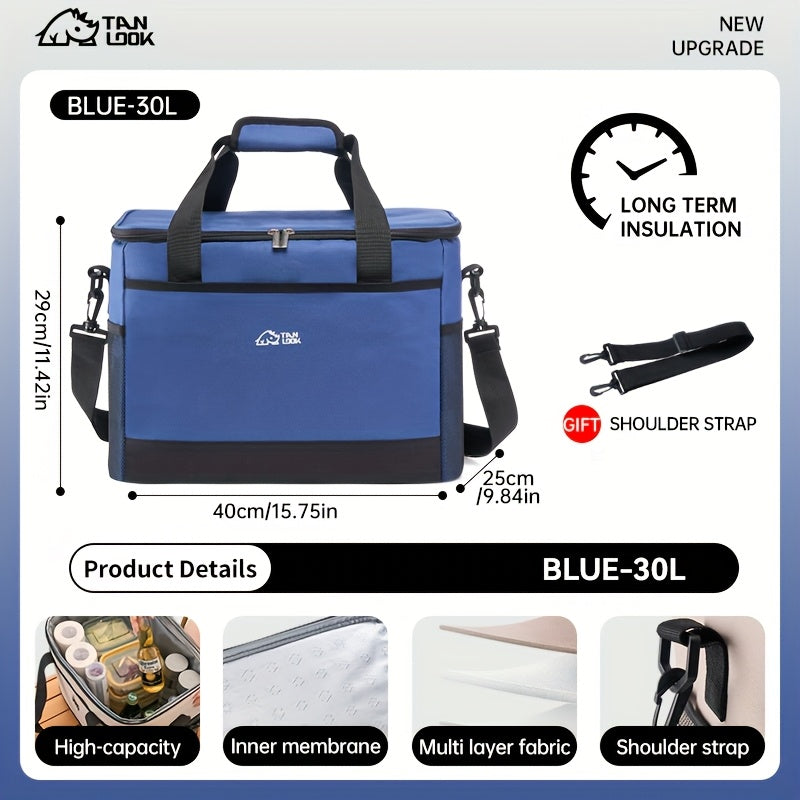 Insulated Bag, Cooler Box, Outdoor Insulated Cooler, Car Refrigerator Bag, Portable Insulated Bag, Large-Capacity Cooler Bag