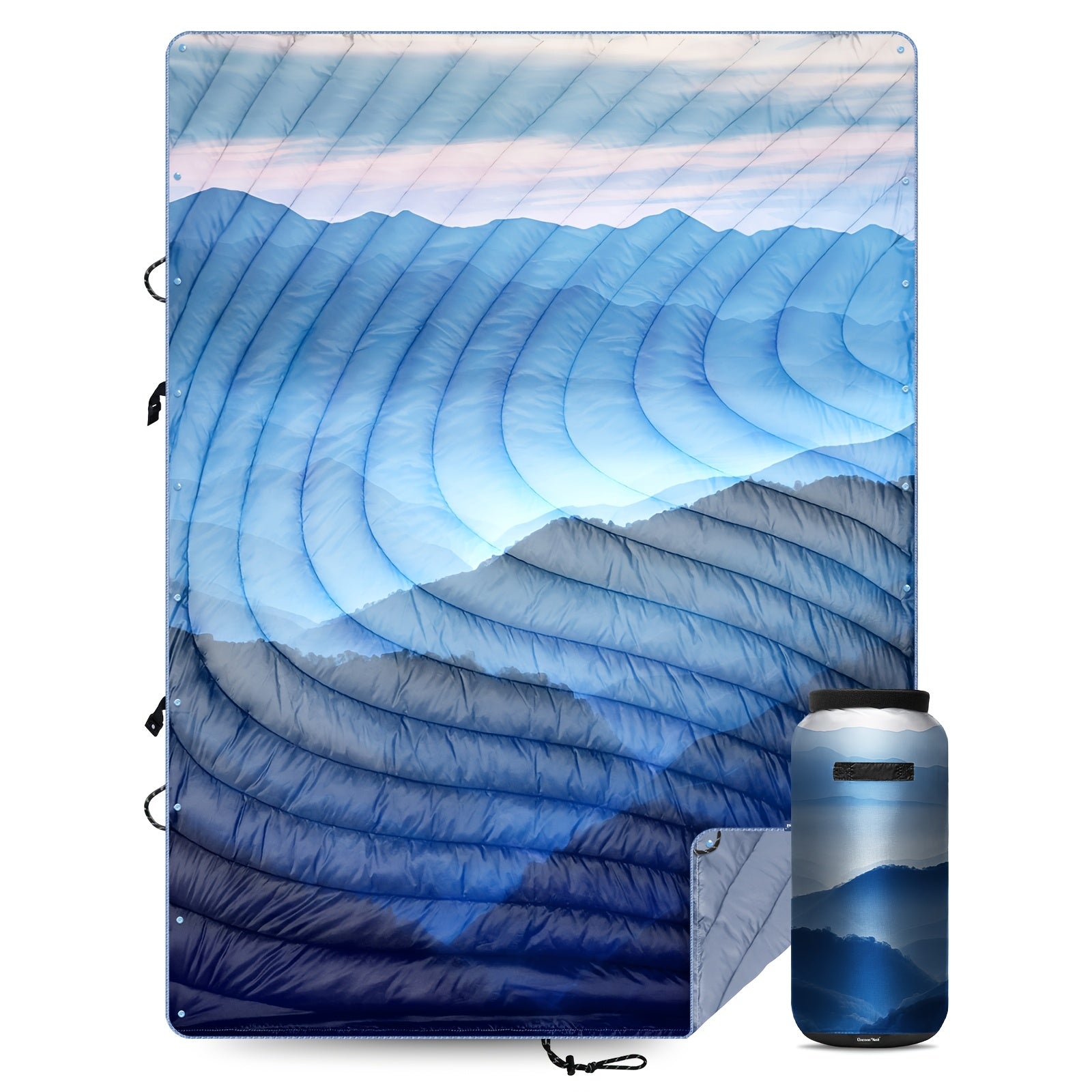 Hotkoko Outdoor Sleeping Bag Blanket, E Cape, Picnic Mat. Wind, Water, Stain And Splash, Anti-animal Hair, Lightweight Portable, Fluffy Camping Super Warm Hammock Top Blanket, Suitable For Travel Picnic Beach Party Cold Weather Use.