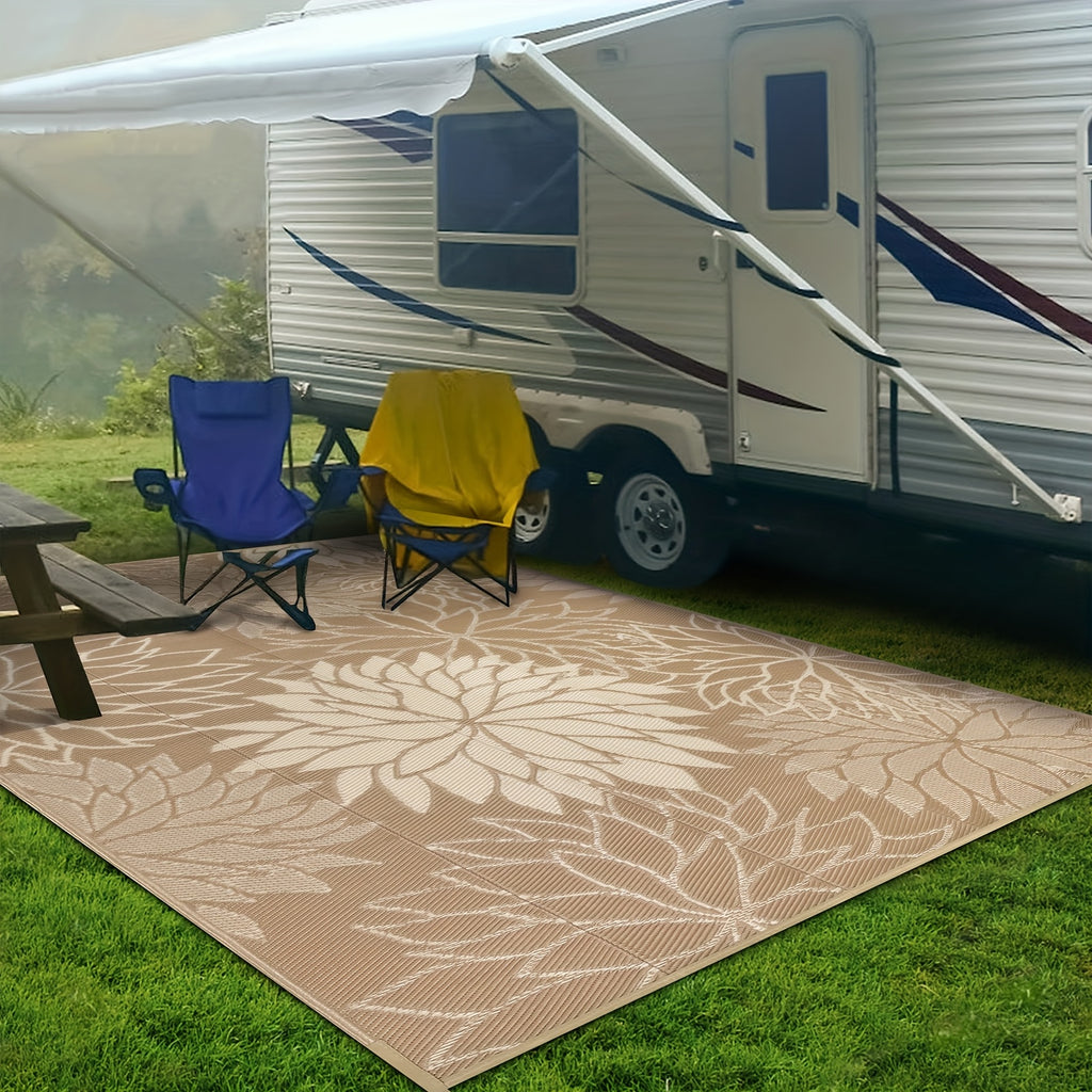 Outdoor Mat, Reversible Plastic Straw Patio Camping Mat, Indoor Outdoor RV Mat Mat for Deck, Camper, Porch, Balcony, Backyard, Picnic