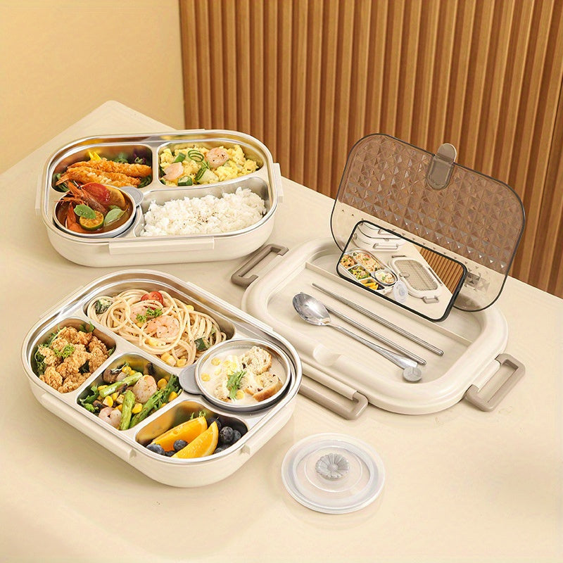 304 Stainless Steel Insulated Lunch Box for Christmas And New Year - Microwave-Safe Bento Box Ideal for Women And Students, Newly Released Portable Lunch Container for Work Or School, Perfect Gift for The Holidays