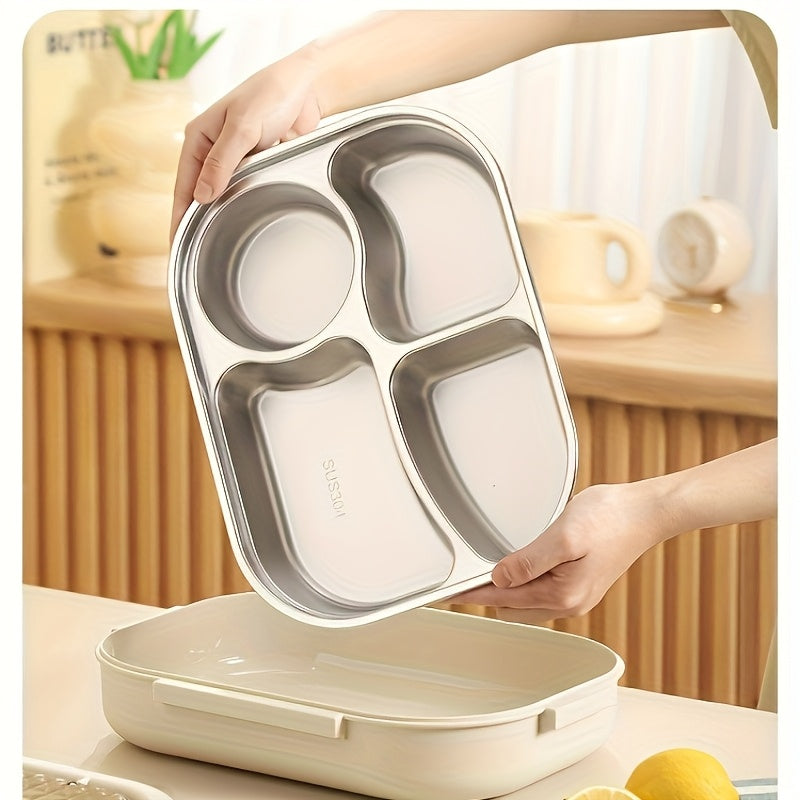 304 Stainless Steel Insulated Lunch Box for Christmas And New Year - Microwave-Safe Bento Box Ideal for Women And Students, Newly Released Portable Lunch Container for Work Or School, Perfect Gift for The Holidays