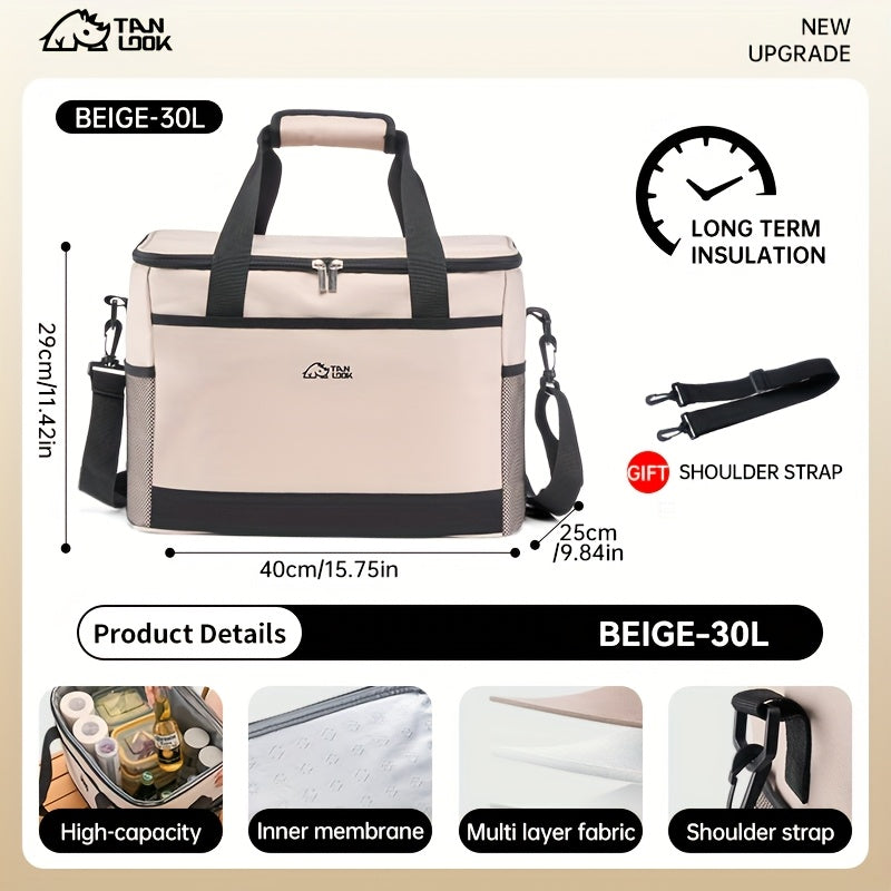 Insulated Bag, Cooler Box, Outdoor Insulated Cooler, Car Refrigerator Bag, Portable Insulated Bag, Large-Capacity Cooler Bag